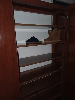 Armario zapatero  aliminllom marrón