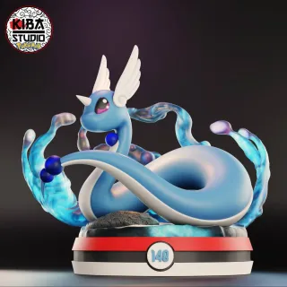 FIGURA DRAGONAIR POKEMON RESINA 3D