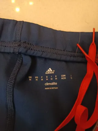 Mallas running Adidas hombre azul/rojo