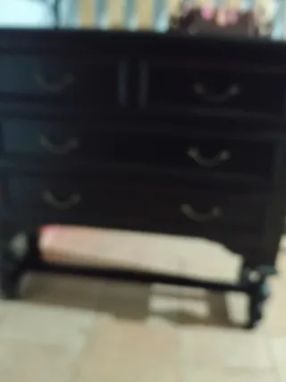 Consola Rondeña Nogal con Espejo