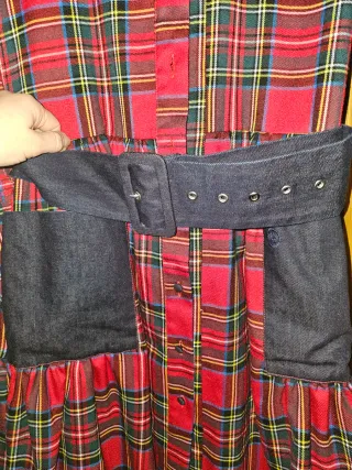 Vestido Altonadock cuadros rojo