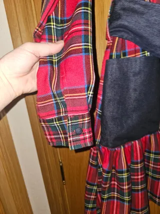 Vestido Altonadock cuadros rojo