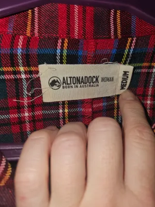 Vestido Altonadock cuadros rojo