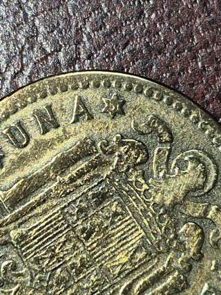 Moneda 1 Peseta Franco 1947 Estrella 51