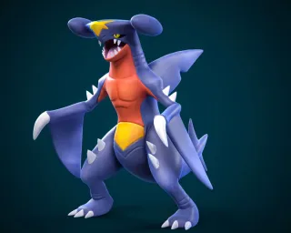 FIGURA GARCHOMP POKEMON RESINA 3D