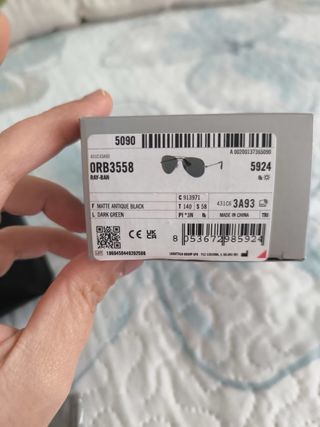 Gafas Ray-Ban Aviador Total Black