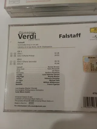 Verdi Aida & Falstaff CD - 2 Opere