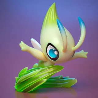 FIGURA CELEBI POKÉMON RESINA 3D