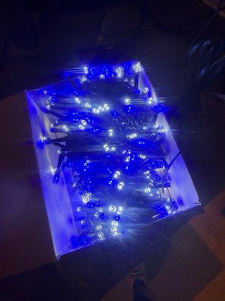 Luci LED Natale Wisdom 300 Blu/Bianco