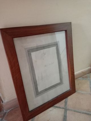 2 Marcos antiguos de madera de olivo