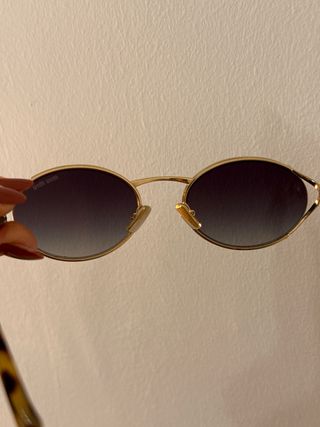 Occhiali da sole Miu Miu dorati originali