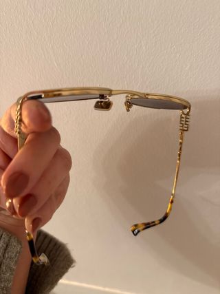 Occhiali da sole Miu Miu dorati originali