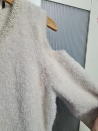 Jersey pelo beige Camaieu talla L