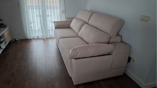 Sofá 4 plazas motorizado extensible chaise longue