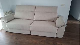 Sofá 4 plazas motorizado extensible chaise longue