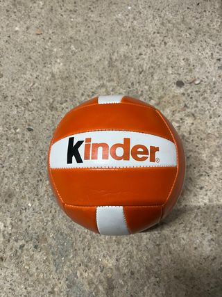 Balón Kinder Naranja y Blanco
