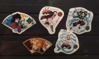 Sellos Japón dibujos  Varias series