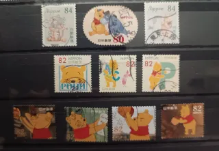 Sellos Japón dibujos  Varias series