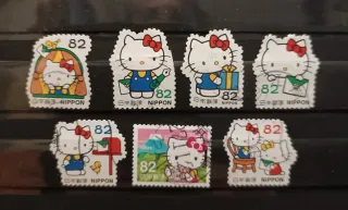 Sellos Japón dibujos  Varias series