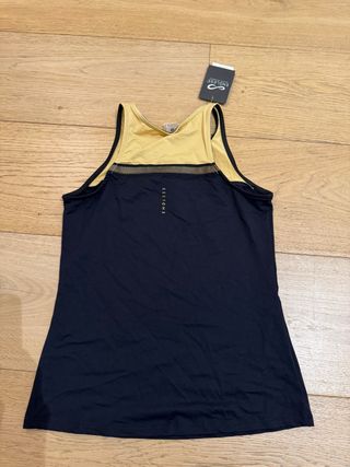 Camiseta pádel ENDLESS negra y camel