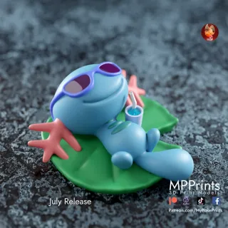 FIGURA WOOPER POKEMON RESINA 3D