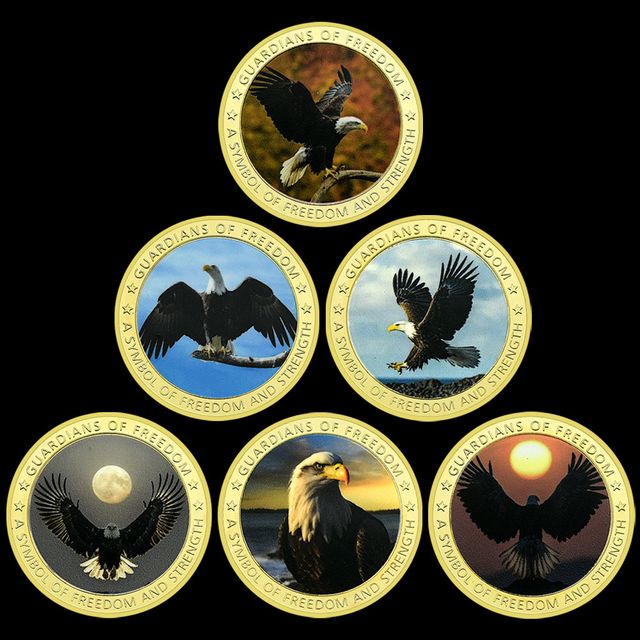 LOTE ÁGUILA 6 MONEDAS DE COLECCIÓN