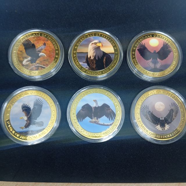 LOTE ÁGUILA 6 MONEDAS DE COLECCIÓN
