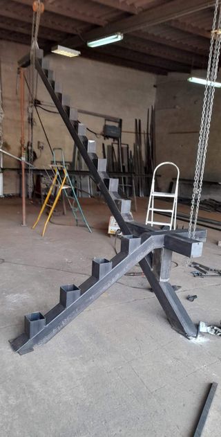 Escaleras de hierro para interior y exterior