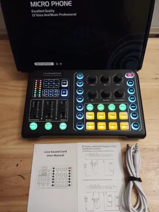 Tarjeta de Sonido Live para Podcast