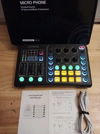 Tarjeta de Sonido Live para Podcast