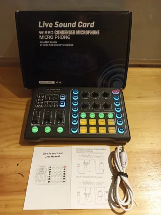 Tarjeta de Sonido Live para Podcast