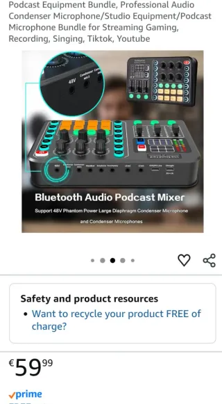 Tarjeta de Sonido Live para Podcast