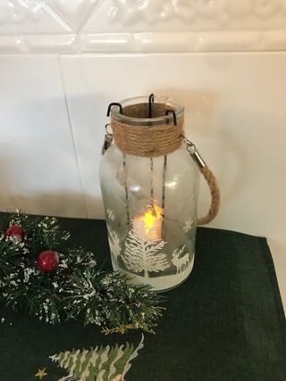 Farolillo Navideño Cristal y Cuerda