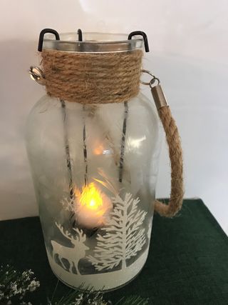 Farolillo Navideño Cristal y Cuerda