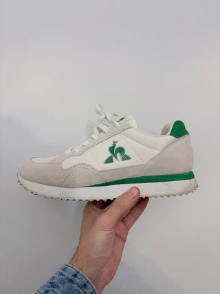 Zapatillas Le Coq Sportif Blancas y Verdes