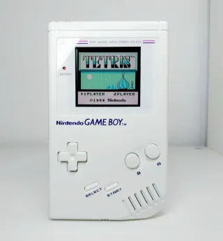 Nintendo Gameboy DMG Bianco con Schermo IPS Q5