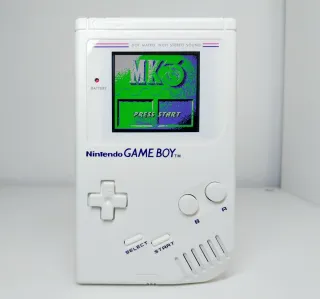 Nintendo Gameboy DMG Bianco con Schermo IPS Q5