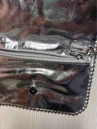 Bolso fiesta plateado Zara