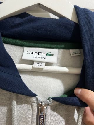 Sudadera Lacoste cremallera multicolor
