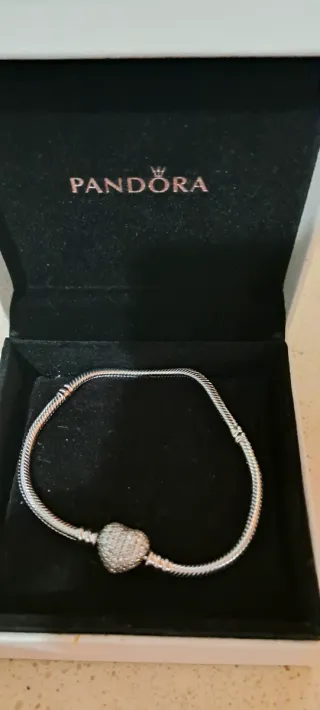 Pulsera Pandora Corazón Brillante