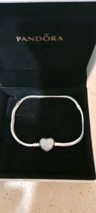 Pulsera Pandora Corazón Brillante