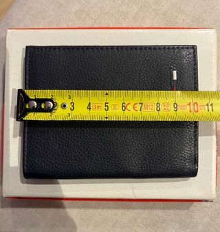 Cartera billetero de Piel Azul