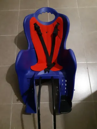 Silleta bici azul y roja