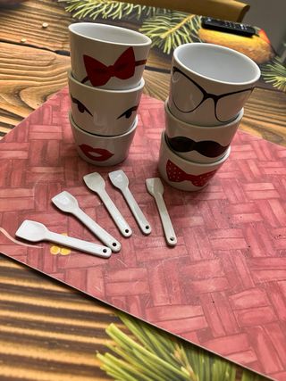 Set 6 Ciotoline Gelato/Dessert Design Divertente