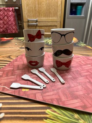 Set 6 Ciotoline Gelato/Dessert Design Divertente