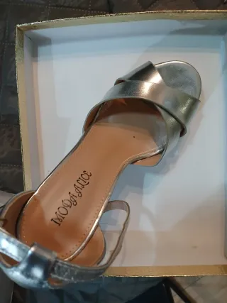 Sandali Moda Alice Argento Tacco Alto