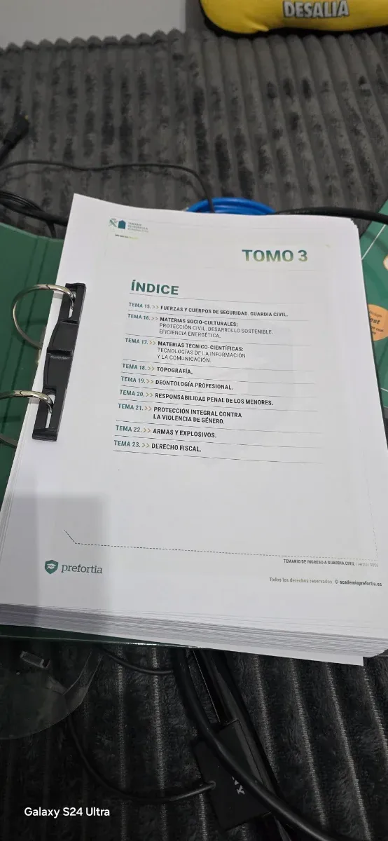 Temario guardia civil