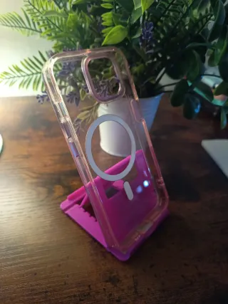 Custodia iPhone 13/14 Nuova Rosa Trasparente