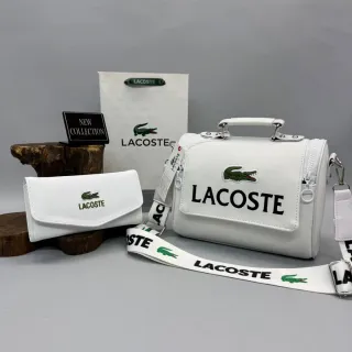 Neceser y Bolso Lacoste Blanco