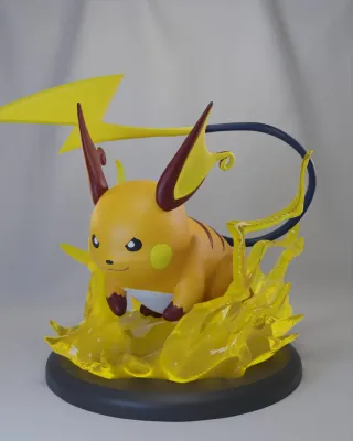 FIGURA RAICHU POKEMON RESINA 3D